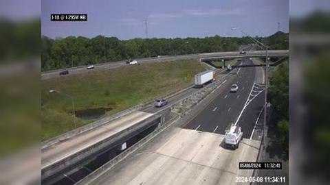 Traffic Cam Jacksonville: I-10 at I-295 NB Player