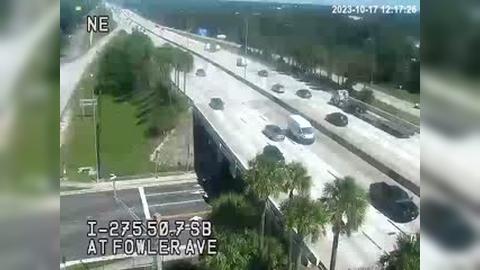 Traffic Cam Tampa: I-275 at Fowler Ave Player