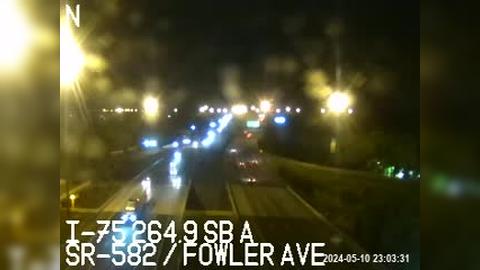 Temple Terrace Junction: I-75 at SR-582 - Fowler Ave Traffic Camera