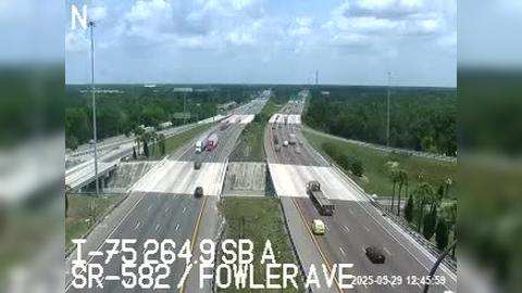 Traffic Cam Temple Terrace Junction: I-75 at SR-582 - Fowler Ave Player