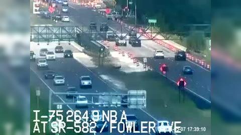 Temple Terrace Junction: I-75 at Fowler secondary Traffic Camera