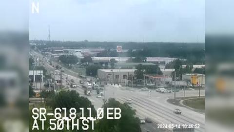 Traffic Cam Tampa: N of EB Off Ramp at 50th St Player