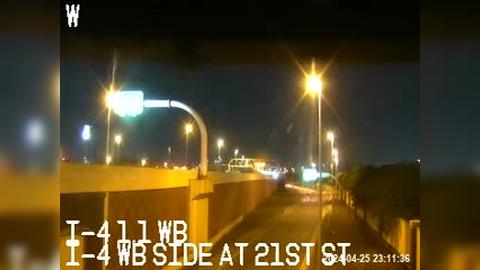 East Ybor: I-4 WB side at 21st St Traffic Camera