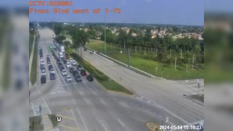 Traffic Cam Pembroke Pines: Pines Blvd west of I-75 Player