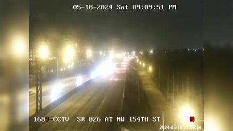 Traffic Cam Miami Lakes: SR-826 AT NW 154TH ST Player