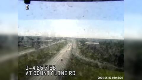Lakeland: I-4 at County Line Rd Traffic Camera
