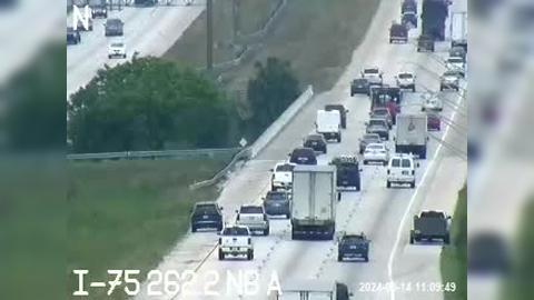Temple Terrace Junction: I-75 S of Tampa Exec Airport Traffic Camera