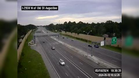 Loretto: I-295 W N of Old St Augustine Rd Traffic Camera