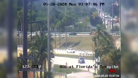 Traffic Cam Miami Gardens: SR-826 at - s Turnpike Player