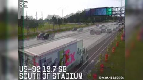 Traffic Cam Tampa: CCTV US- . SB Player