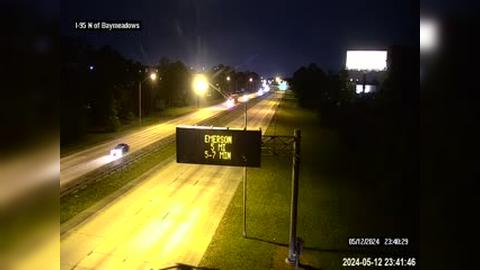 Jacksonville: I-95 N of Baymeadows Rd Traffic Camera