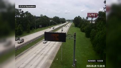 Jacksonville: I-95 N of Baymeadows Rd Traffic Camera