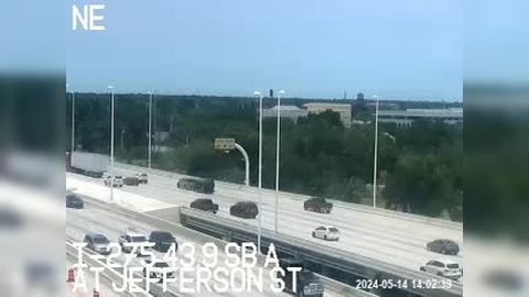 Traffic Cam Tampa Heights: I-275 at Jefferson St Player