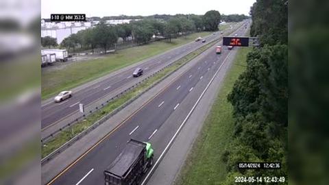 Jacksonville: I-10 @ MM 353.5 Traffic Camera