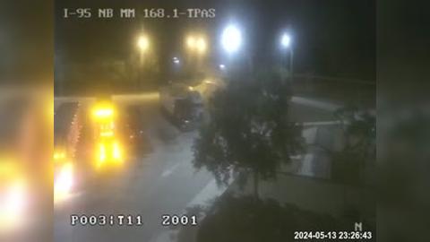 Traffic Cam Grant-Valkaria: I-95 @ MM 168.1-TPAS NB Player