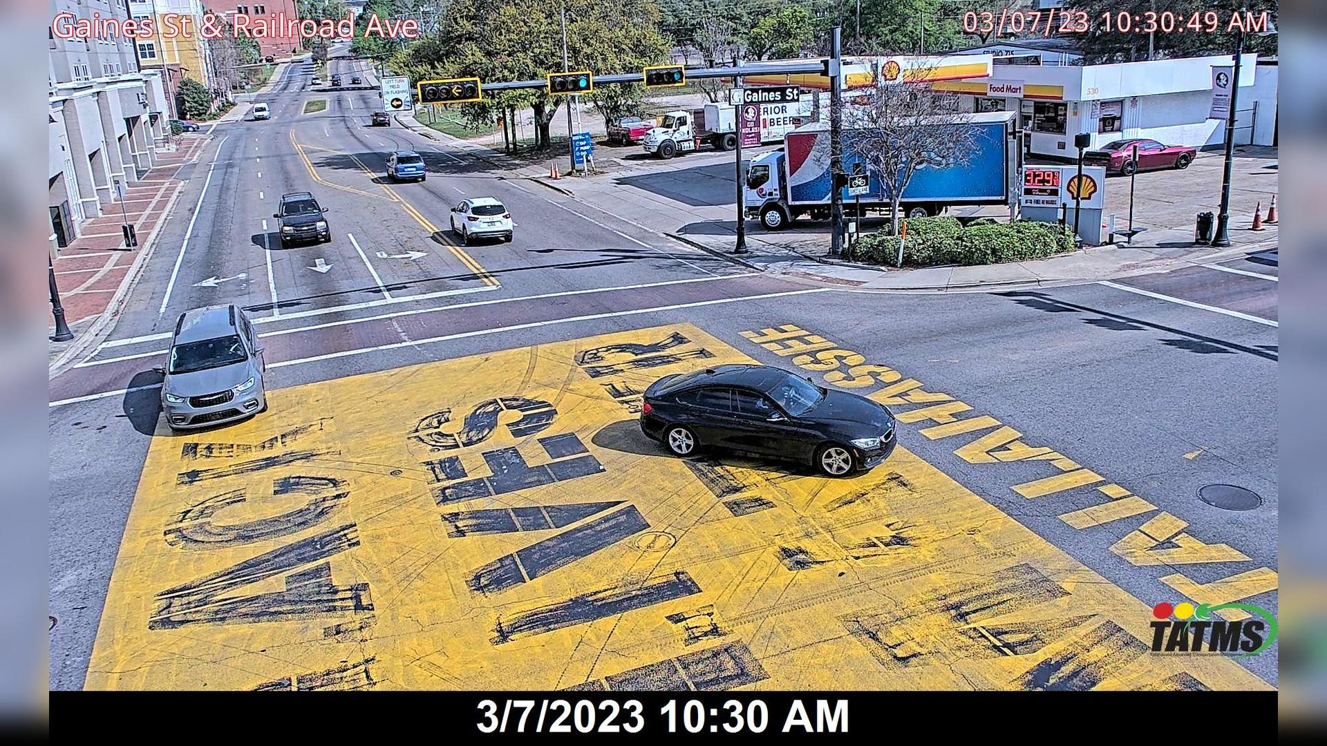 Tallahassee: Gaines St at Railroad Ave Traffic Camera