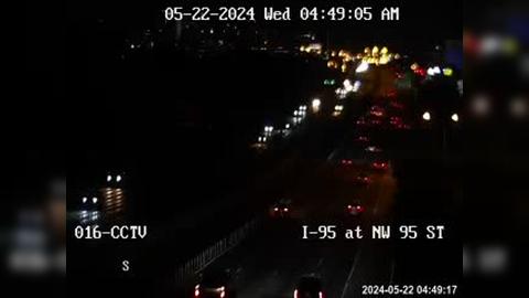 Traffic Cam Colonial Acres Mobile Home Park: I-95 at Northwest 95th Street Player