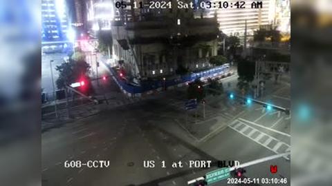 Miami: US-1 at Port Boulevard Traffic Camera