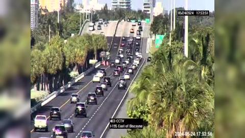 Traffic Cam Miami: I-195 East of Biscayne Boulevard Player