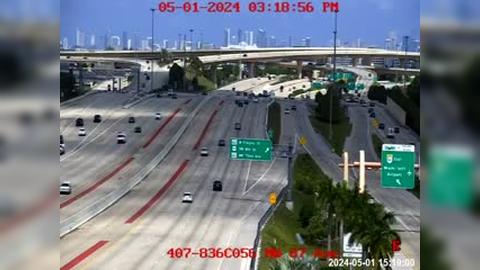 Traffic Cam Fountainbleau: 407) SR-836 at NW 87th Ave Player