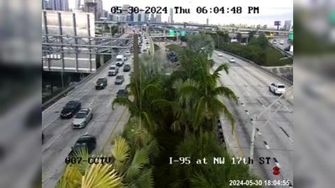 Traffic Cam Miami: I-95 at Northwest 17th Street Player