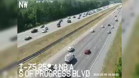 Progress Village: I-75 S of Progress Blvd Traffic Camera