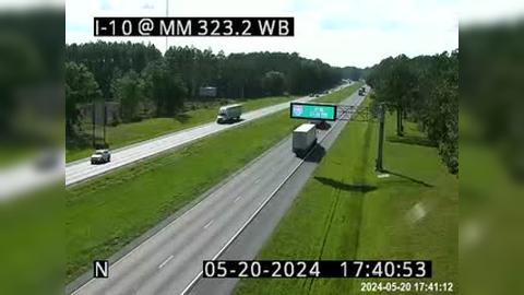 Traffic Cam Manns Spur: I-10 W of US-90/Exit 324 Player