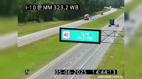 Traffic Cam Manns Spur: I-10 W of US-90/Exit 324 Player