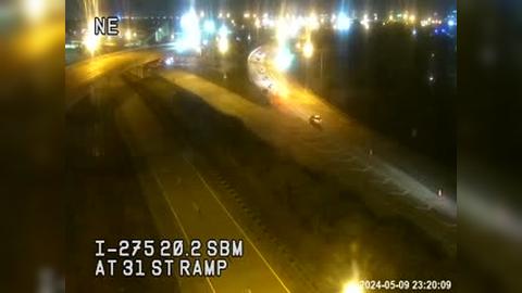 Saint Petersburg: I-275 SB at 31st St ramp Traffic Camera