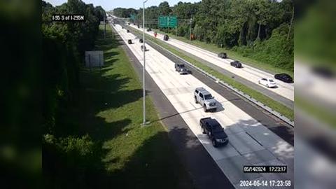 Jacksonville: I-95 S of I-295 North Traffic Camera