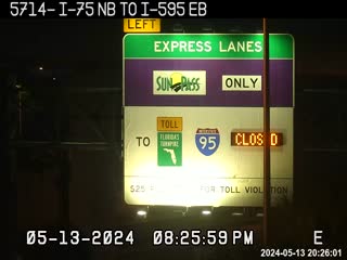 Traffic Cam 5714 MP 1.4 (S-E Connector from Sawgrass Expy) Player