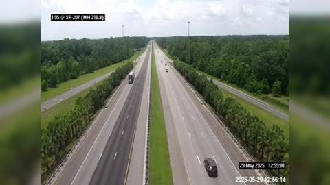 Traffic Cam Fort Peyton: I-95 @ SR-207 Player