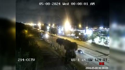 Traffic Cam Kendall: US-1 at Southwest 124th Street Player
