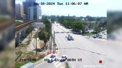 Traffic Cam Kendall: US-1 at Southwest 88th Street Player