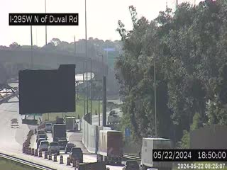 Traffic Cam I-295 W N of Duval Rd Player