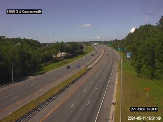 Traffic Cam I-295 W S of Commonwealth Ave Player