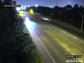 Traffic Cam I-295 E N of Monument Rd Player