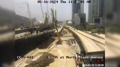 Miami: I-395 at North - Avenue Traffic Camera