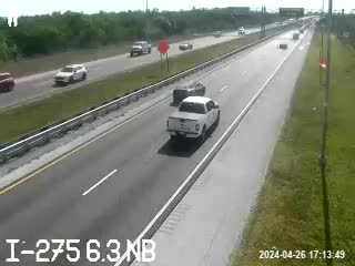 Traffic Cam I-275 N at 6.3 NB Player
