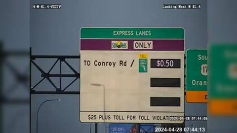 Traffic Cam Orlando: I-4 @ MM 81.4-STATIC WB Player