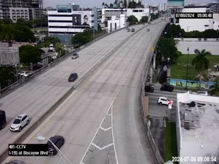 Traffic Cam I-195 at Biscayne Boulevard Player
