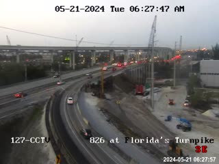 Traffic Cam SR-826 at Florida's Turnpike Player