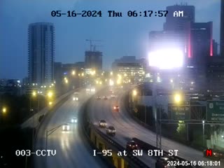 Traffic Cam I-95 at Southwest 8th Street Player