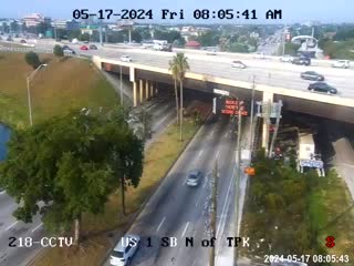 Traffic Cam US-1 before Florida's Turnpike Player
