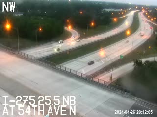 Traffic Cam I-275 NB at 54th Ave N Player