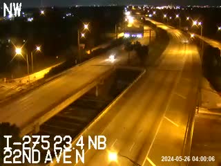 Traffic Cam I-275 NB at 22nd Ave N Player
