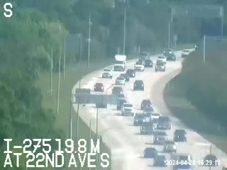 Traffic Cam I-275 median at 22nd Ave S Player