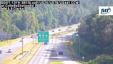 Traffic Cam Athens-Clarke County Unified Government: GDOT-CCTV-SR10-00698-CCW-01--1 Player