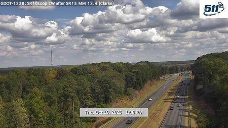 Traffic Cam Athens-Clarke County Unified Government: GDOT-CCTV-SR10-01348-CW-01--1 Player