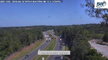 Traffic Cam Athens-Clarke County Unified Government: GDOT-CCTV-SR10-01236-CW-01--1 Player